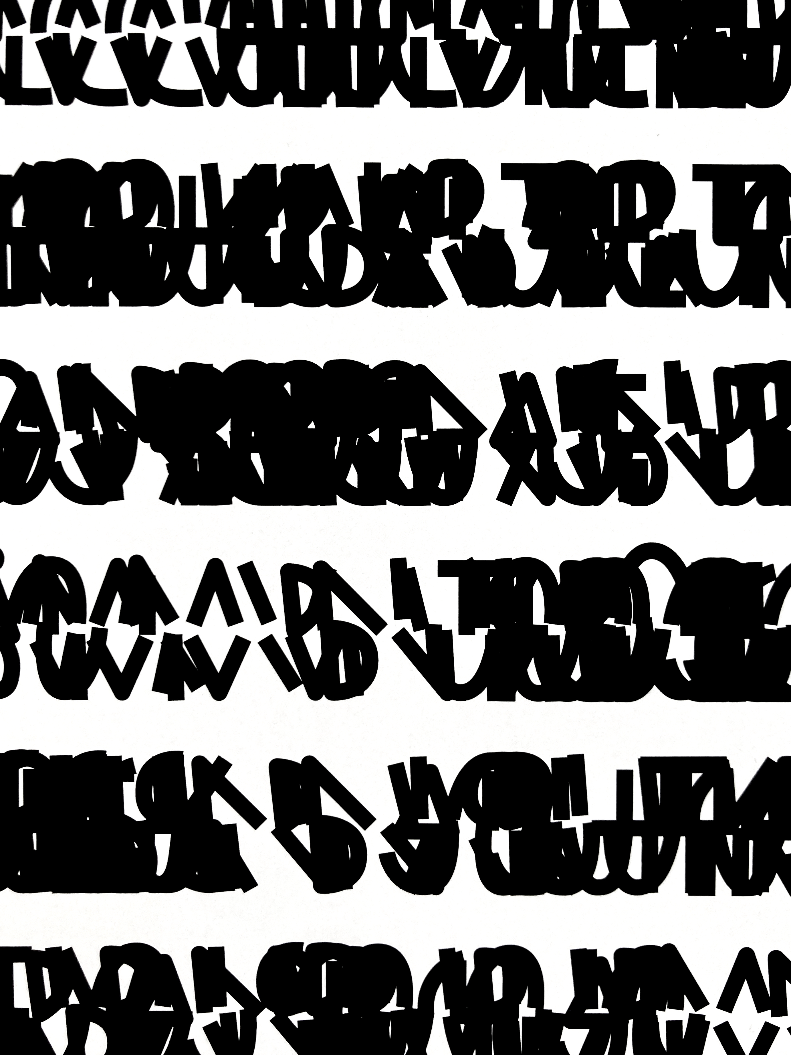 Broken font