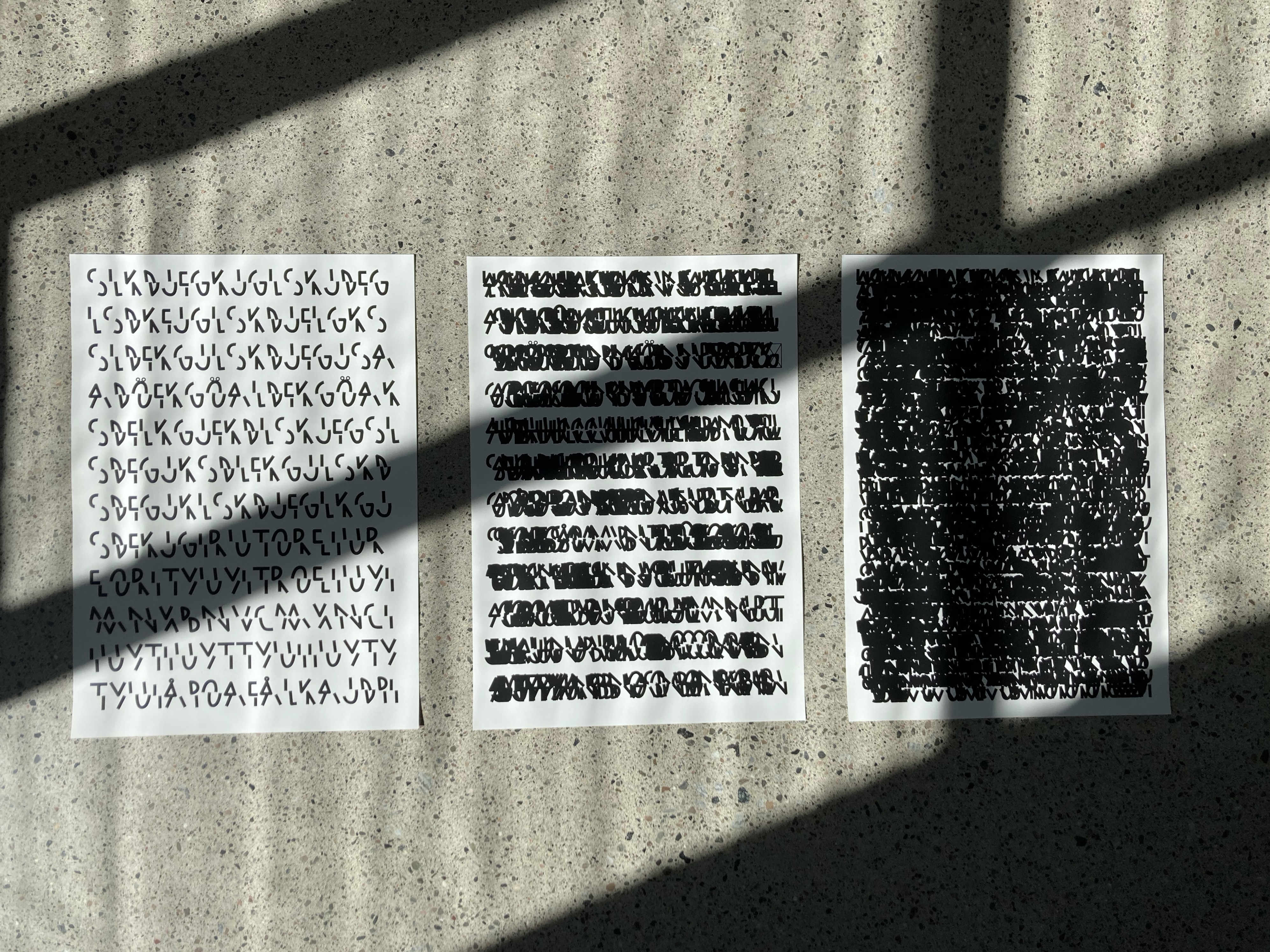 Broken font
