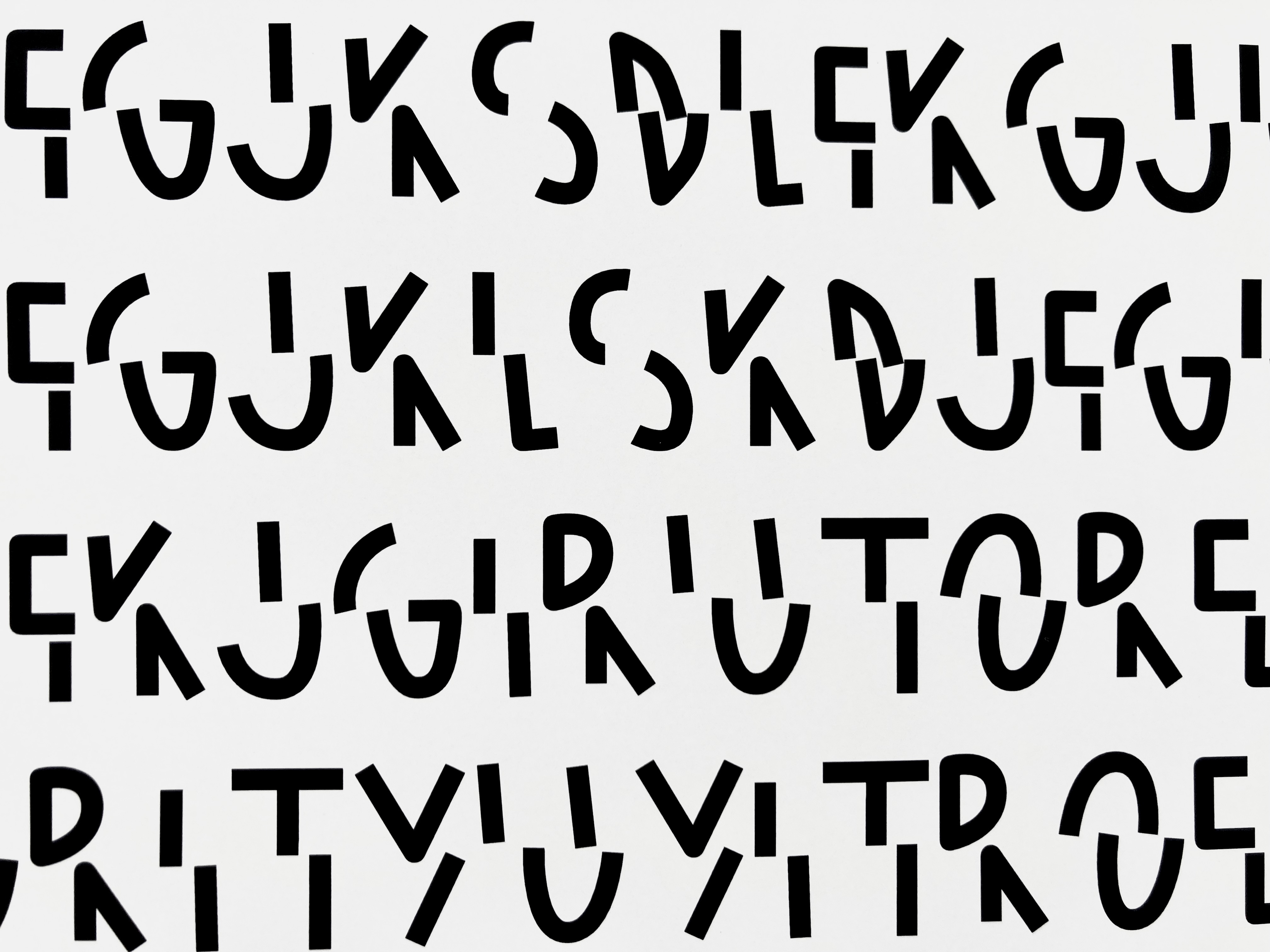 Broken font