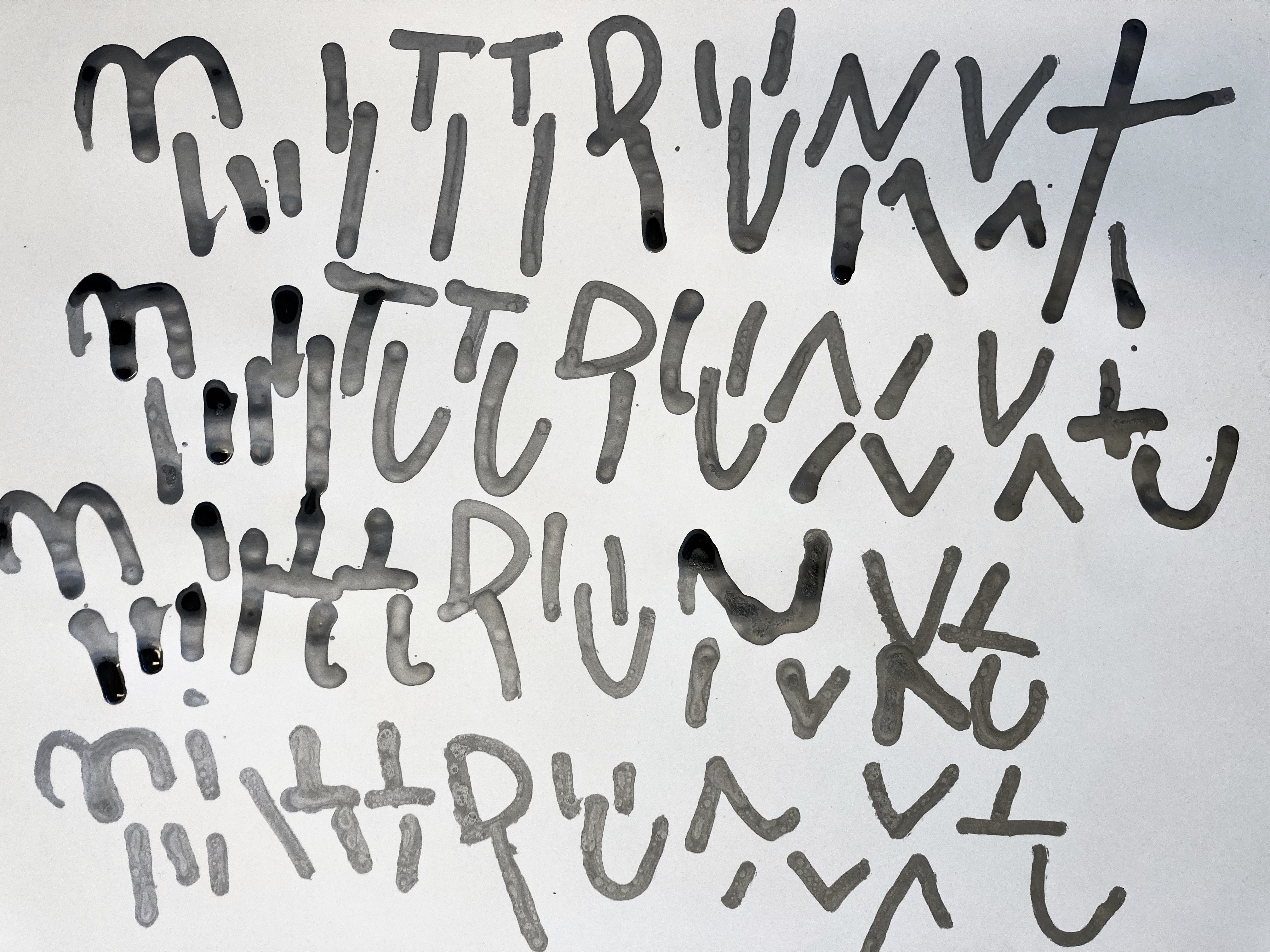 Broken font