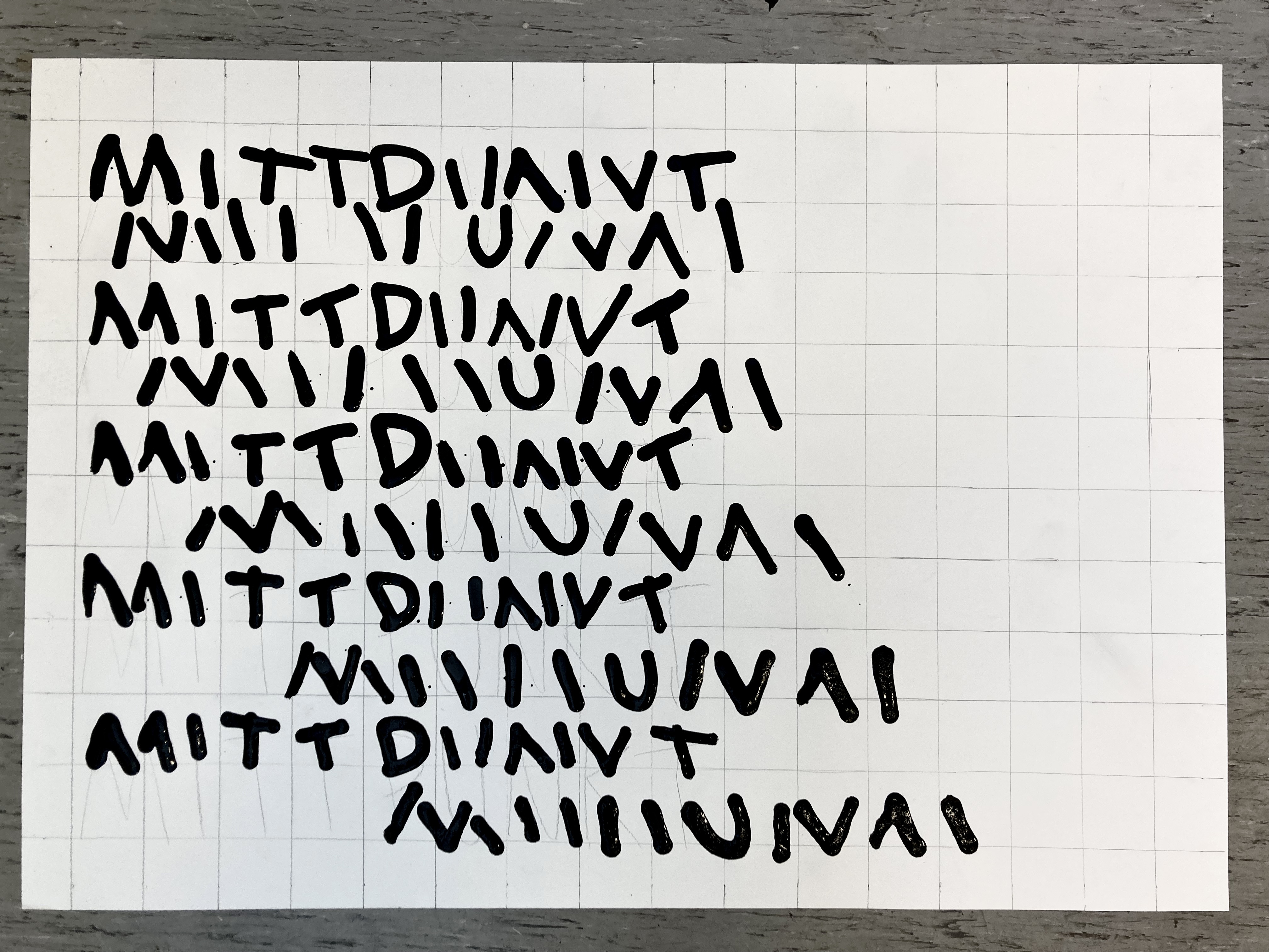 Broken font